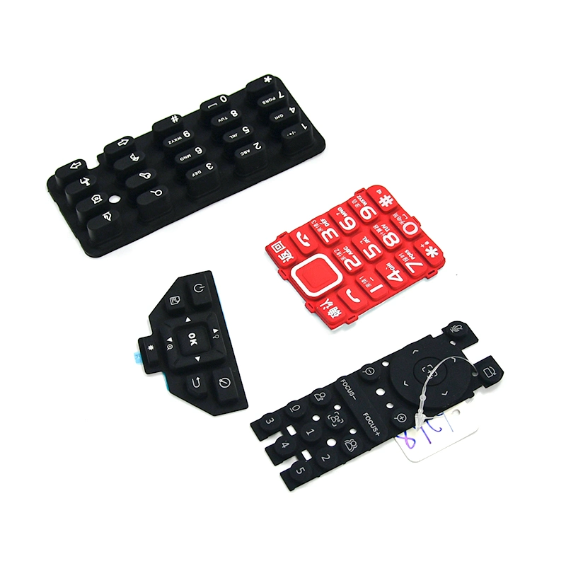 ODM laser Cutting Black Rubber Keyboard Custom Made Silicone Button Rubber Keypad