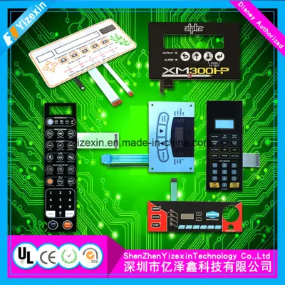 Elektronische Schalter-Membrantastatur-Overlay-Grafik